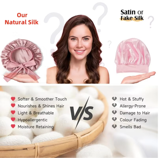The Silk Cloud silk sleep cap color options